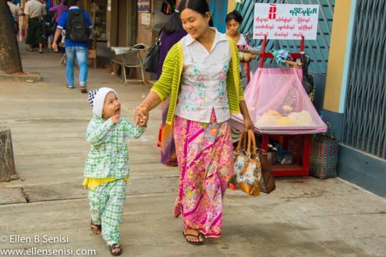 Yangon, Burma, Myanmar. Streets.