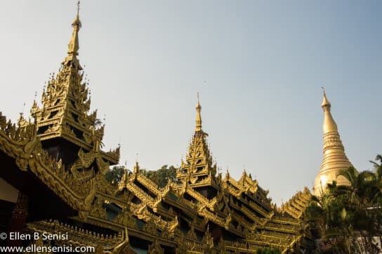 Yangon, Burma, Myanmar. Schwedagon Pagoda.