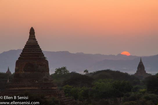 Bagan, Burma, Myanmar. Bagan Archeological Zone. Law Kao Shoung Temple.