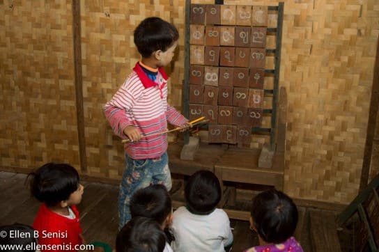 Bagan, Burma, Myanmar. West Pwa Saw School.