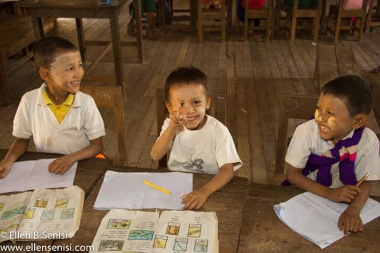 Bagan, Burma, Myanmar. West Pwa Saw School.