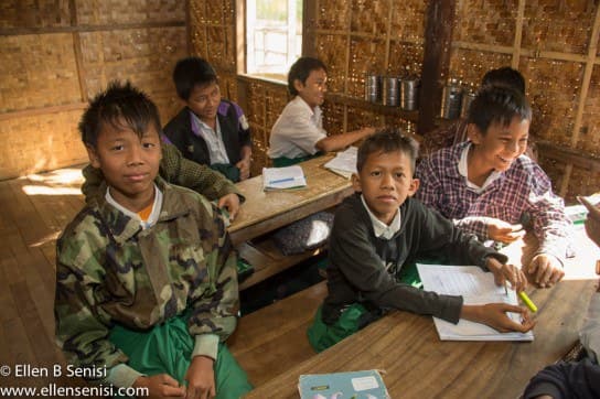 Bagan, Burma, Myanmar. West Pwa Saw School.