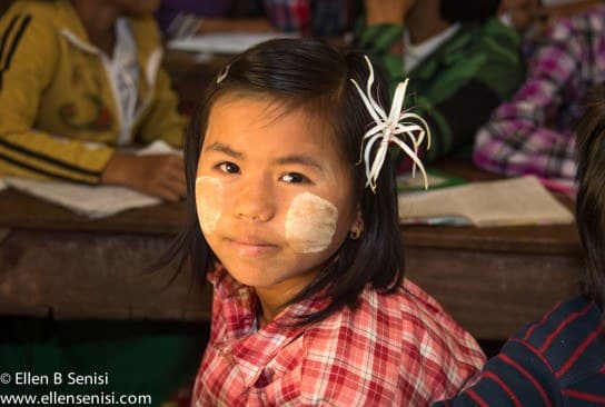 Bagan, Burma, Myanmar. West Pwa Saw School.