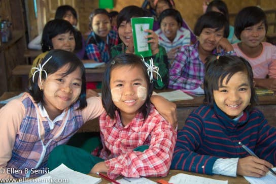 Bagan, Burma, Myanmar. West Pwa Saw School.