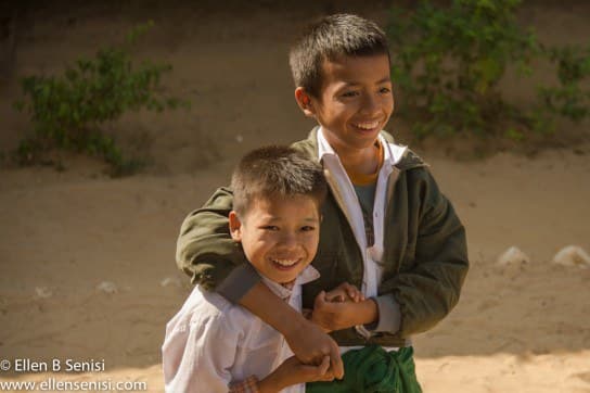 Bagan, Burma, Myanmar. West Pwa Saw School.