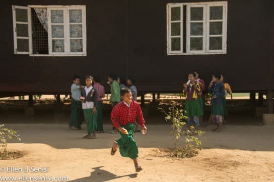 Bagan, Burma, Myanmar. West Pwa Saw School.