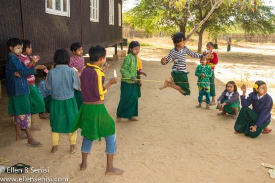 Bagan, Burma, Myanmar. West Pwa Saw School.