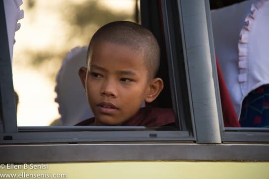 Bagan, Burma, Myanmar. Buddhist Monk Novices.