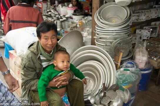 Mandalay, Burma, Myanmar. Zedgyo Market