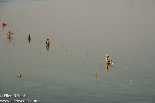 Mandalay, Burma, Myanmar. U Bien Bridge