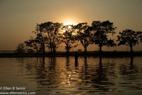 Mandalay, Burma, Myanmar. U Bien Bridge