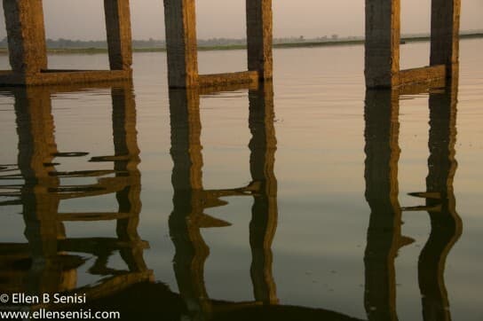 Mandalay, Burma, Myanmar. U Bien Bridge